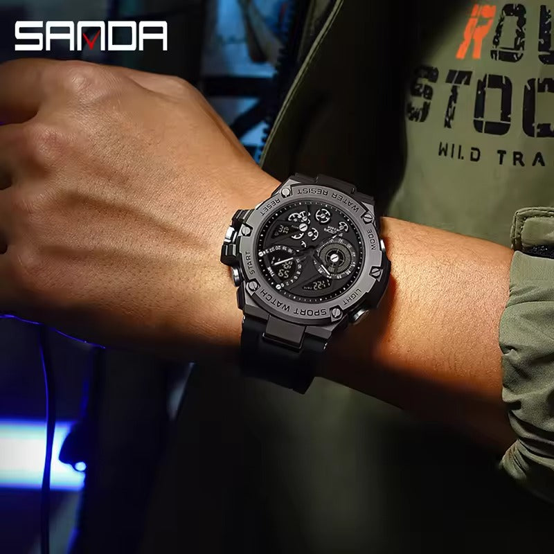 Montre électrique multifonction pour homme