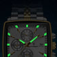 Montre carrée de luxe pour hommes