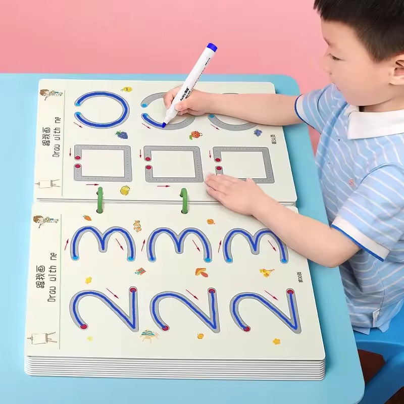 Livre de traçage réutilisable pour les enfants