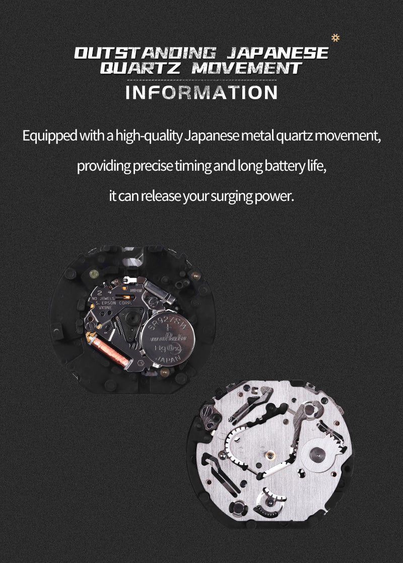 Montre de luxe en cuir pour hommes