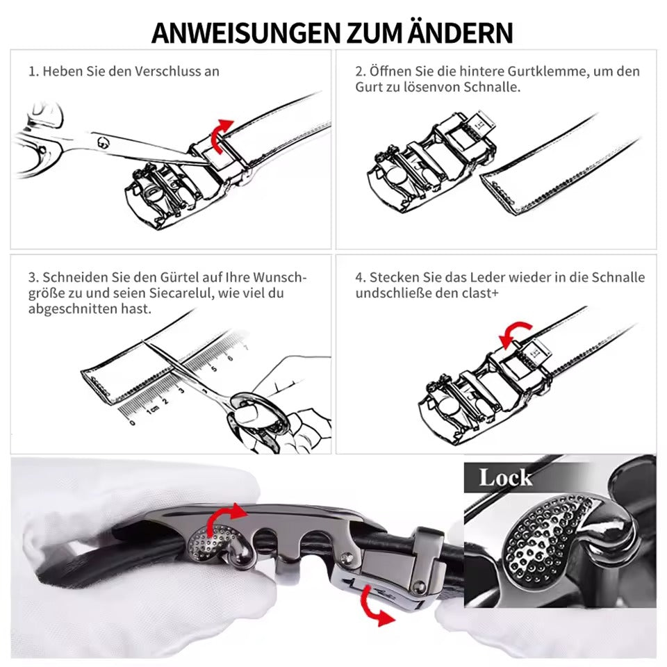 Ceinture en cuir Pu haute gamme pour hommes
