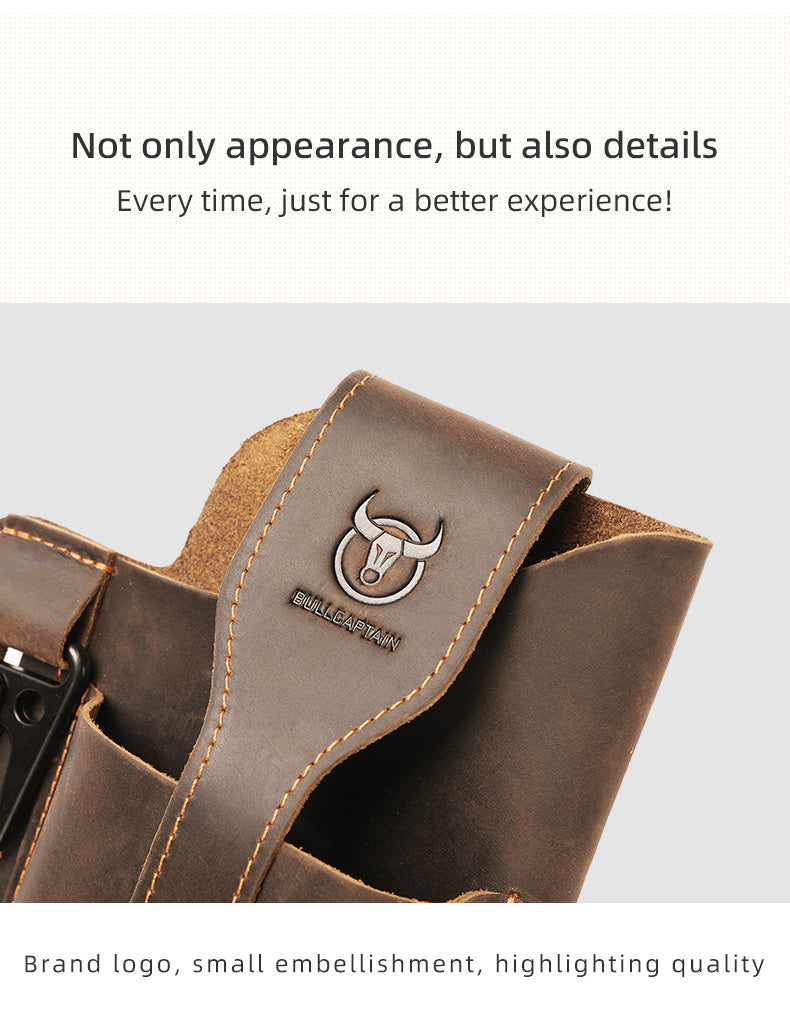 Pochette de téléphone en cuir pour hommes