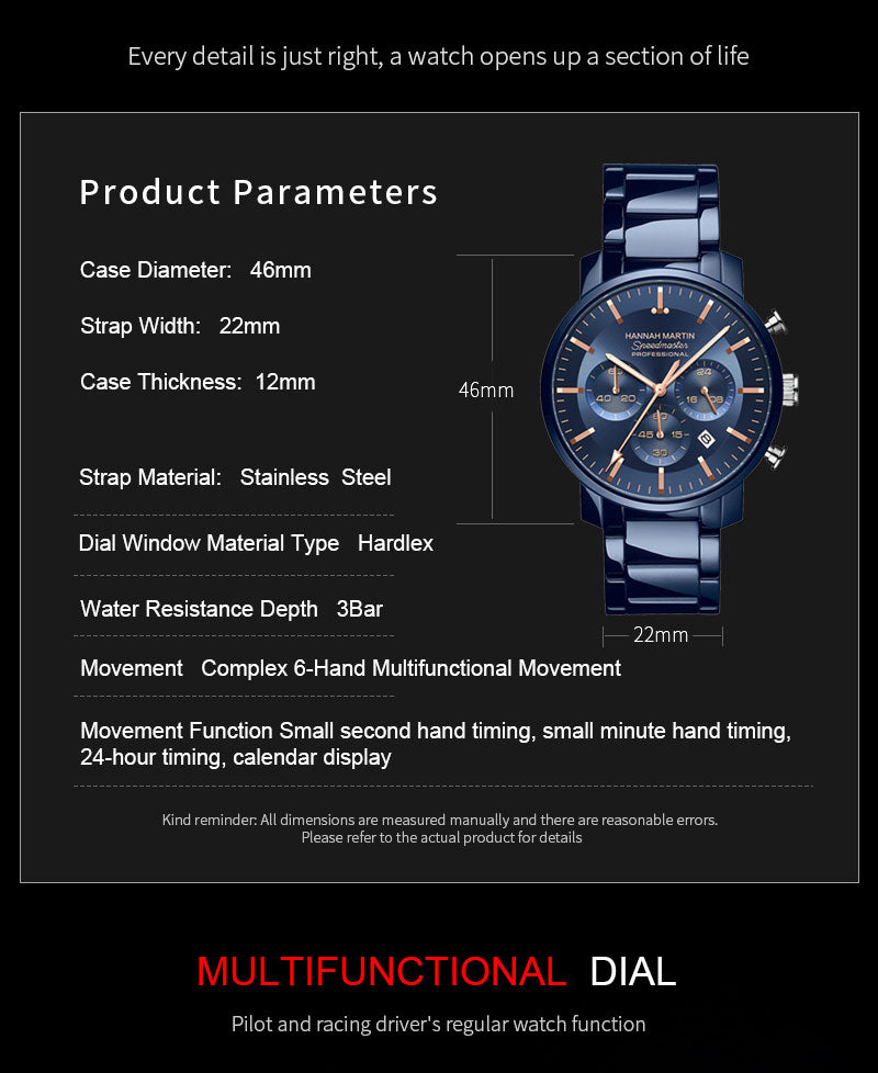 Montre Multifonctionnelle pour hommes