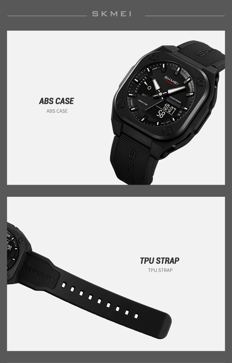 Montre numérique étanche pour hommes