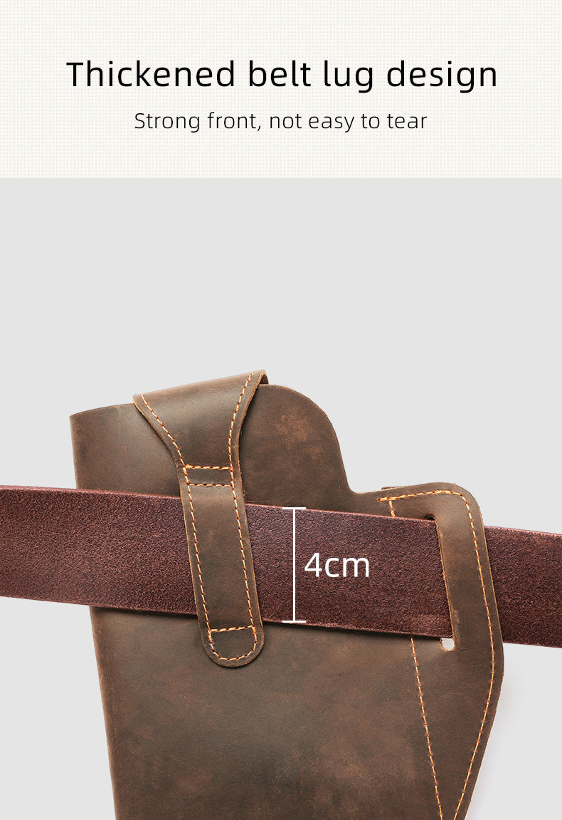 Pochette de téléphone en cuir pour hommes