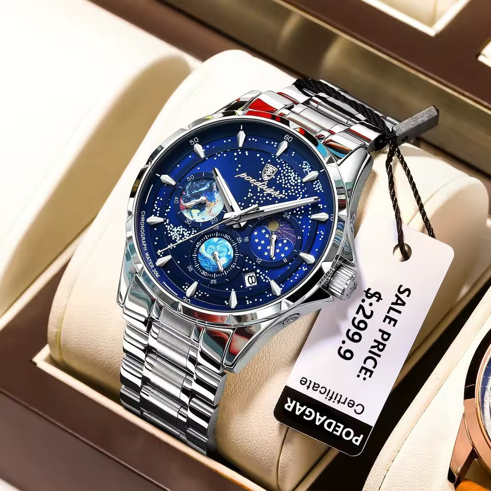 Montre à quartz de luxe pour homme