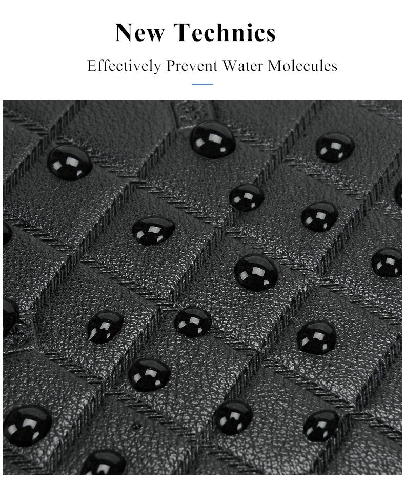 Sac à main en cuir PU souple à carreaux pour hommes