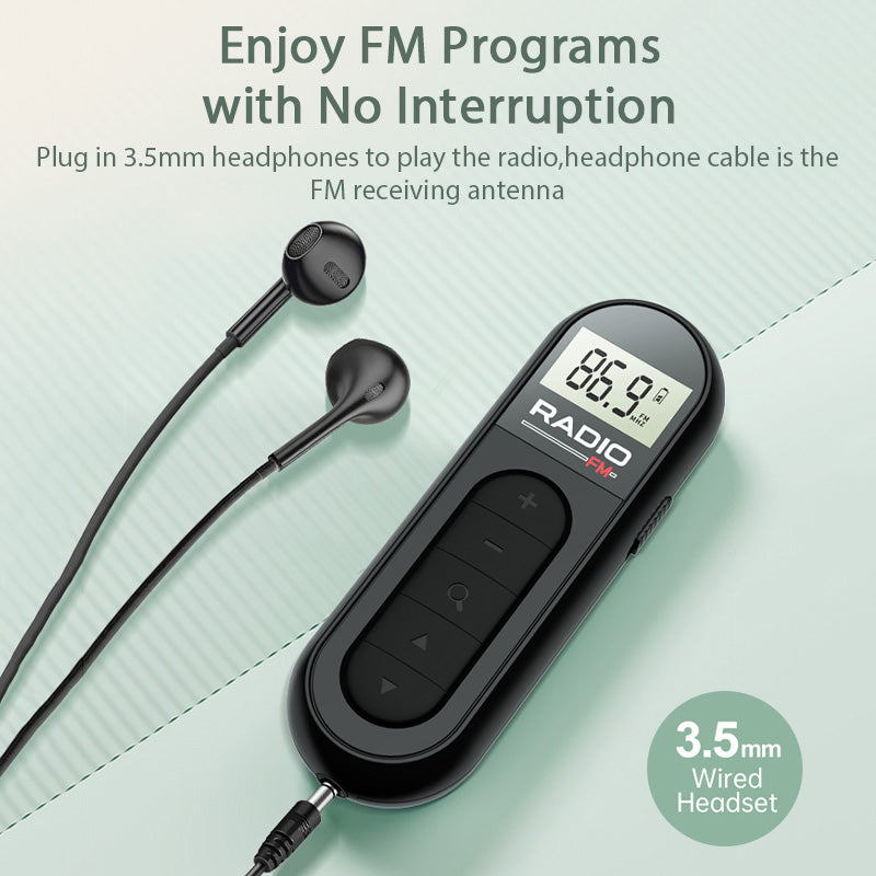 Mini Radio FM de Poche avec Écran LCD