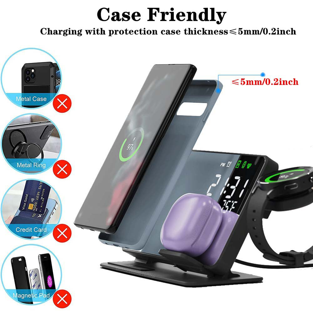 3 en 1 Chargeur Sans Fil Rapide et Pratique