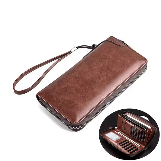 Portefeuille Long à fermeture éclair pour hommes