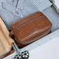 Trousse en cuir PU imperméable pour hommes