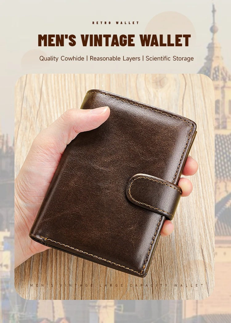 portefeuille en cuir tendance pour hommes