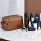 Trousse en cuir PU imperméable pour hommes