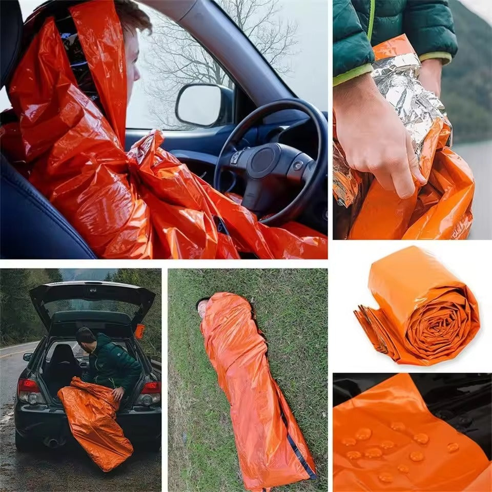 Sac de couchage de survie d'urgence étanche portable