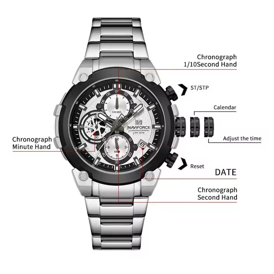Montre-bracelet haut de gamme pour homme