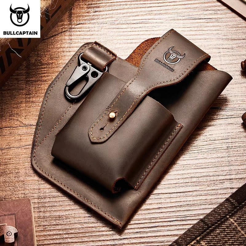 Pochette de téléphone en cuir pour hommes