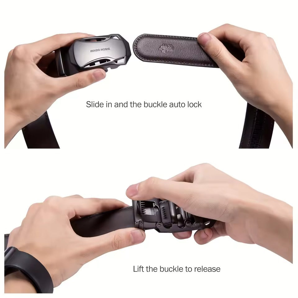 Ceinture en cuir Pu haute gamme pour hommes