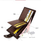 Portefeuille en cuir PU pour homme