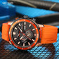 Montre de dehors Orange pour Homme