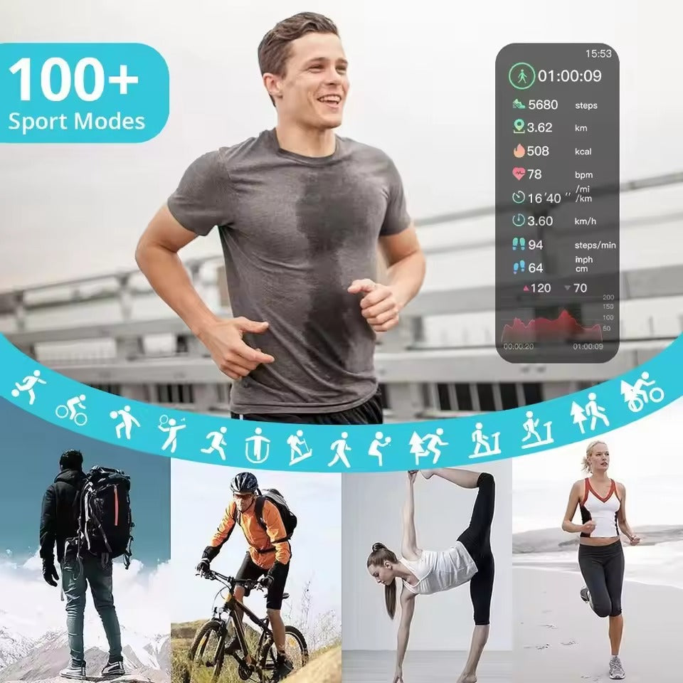 Montre intelligente étanche pour homme