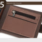 Portefeuille en cuir PU pour homme