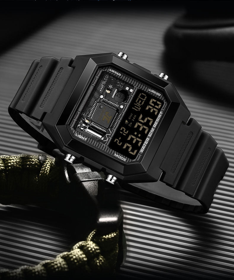Montre électronique de mode pour hommes