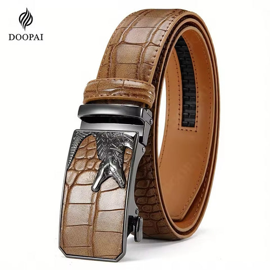 Ceinture de luxe en cuir PU pour hommes