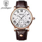 Montre en cuir mode affaires pour hommes
