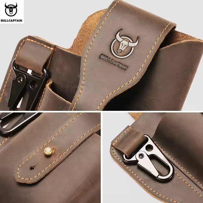 Pochette de téléphone en cuir pour hommes