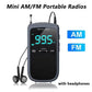Mini radio AMFM portable avec réveil, récepteur de poche