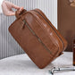 Trousse en cuir PU imperméable pour hommes