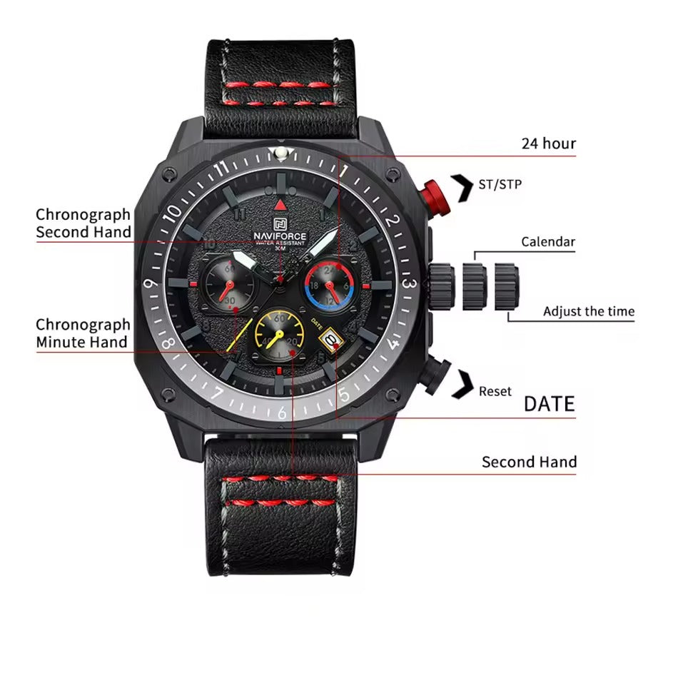 Montre de luxe mode Quartz pour homme