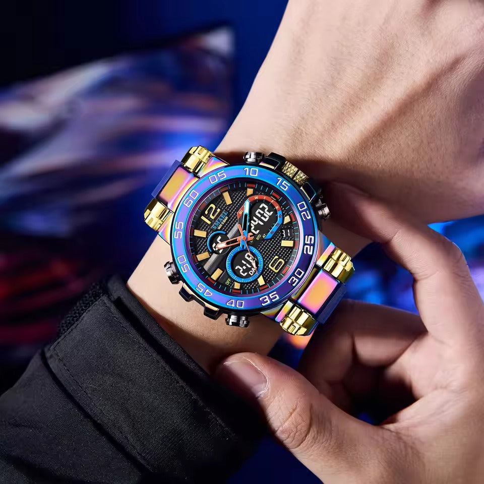 Montre numérique de sport pour hommes