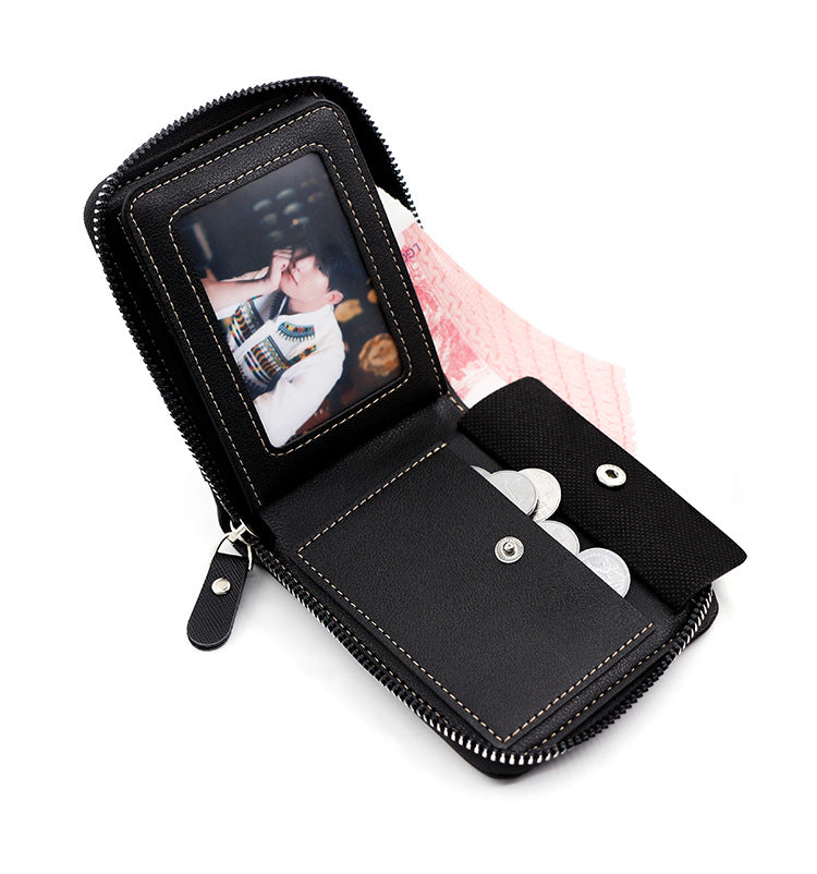 Portefeuille en cuir PU pour homme