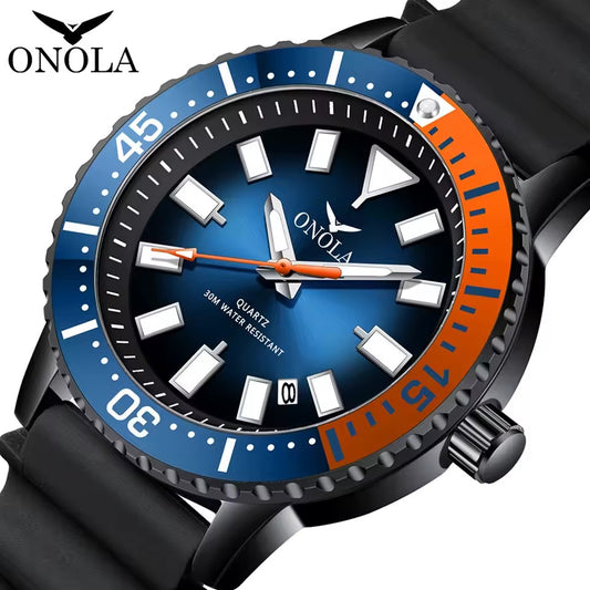 Montre à Quartz horloge pour hommes