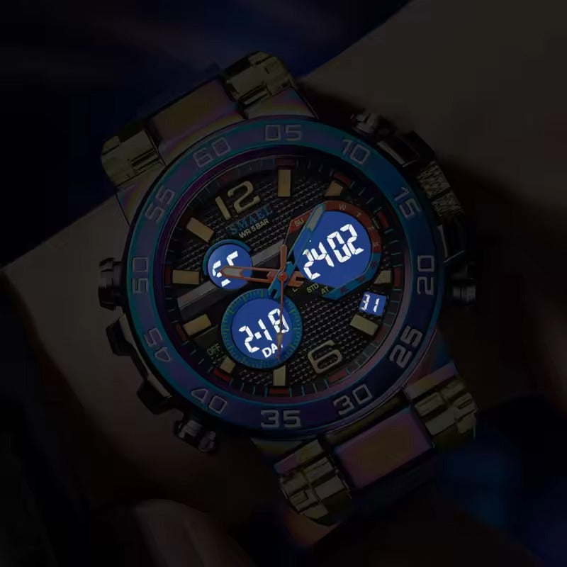 Montre numérique de sport pour hommes