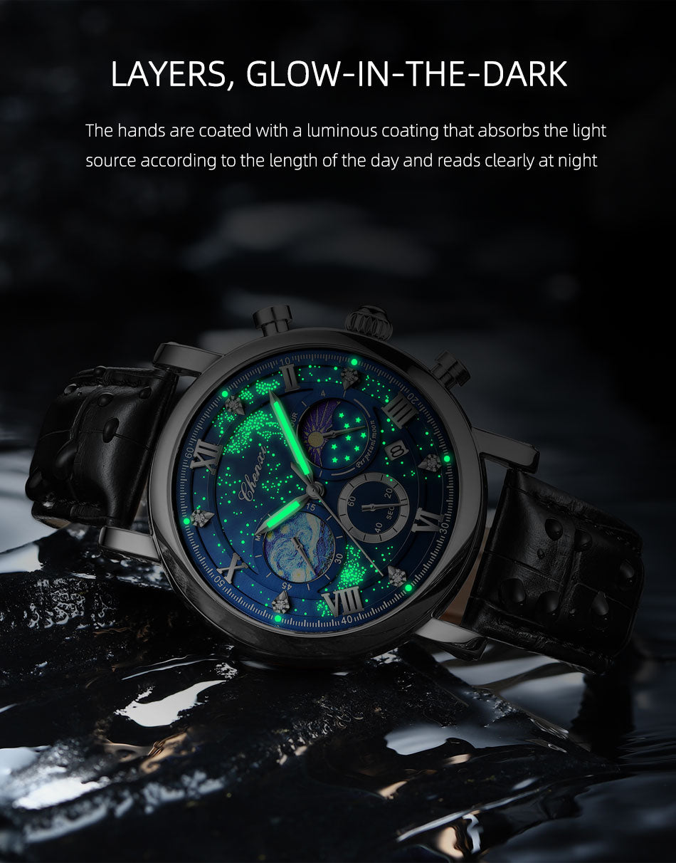 Montre chronographe de luxe pour hommes