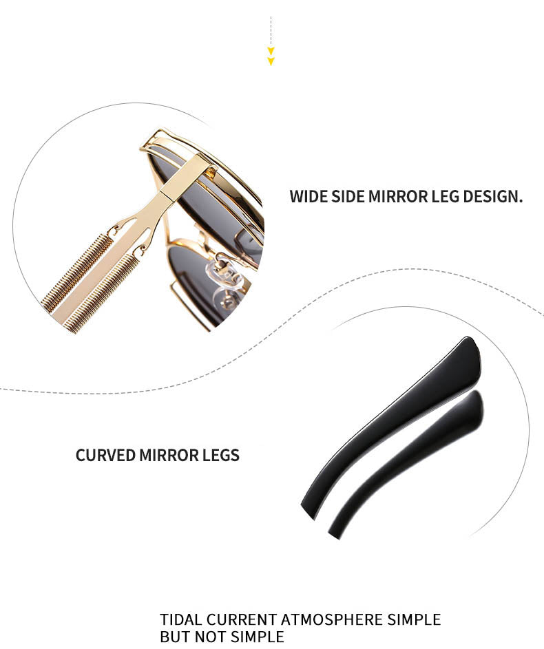 Lunettes de soleil rétro pour hommes