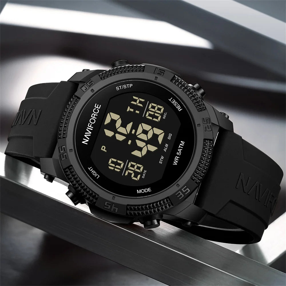 Montre chronographe numérique pour homme