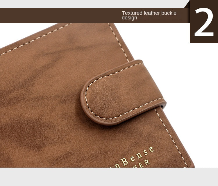 Portefeuille en cuir PU pour homme