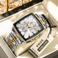Montre carrée de luxe pour hommes