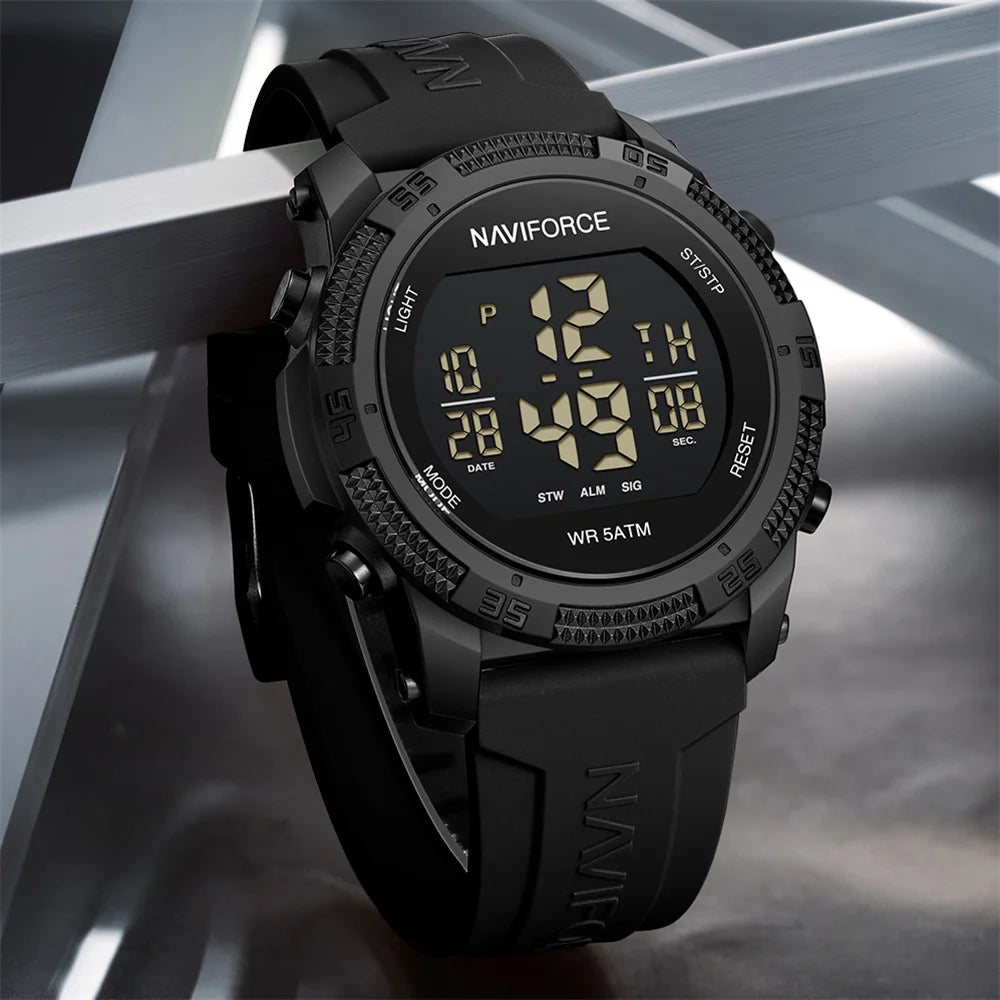 Montre chronographe numérique pour homme