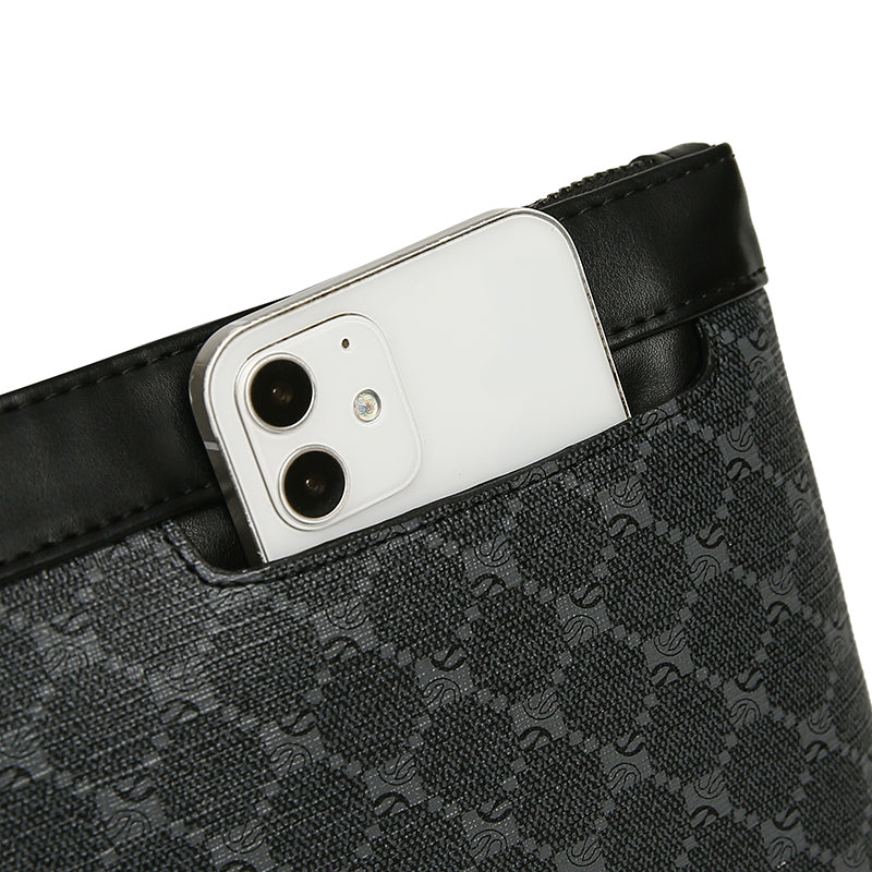 Pochette masculin pour hommes d'affaires en cuir PU