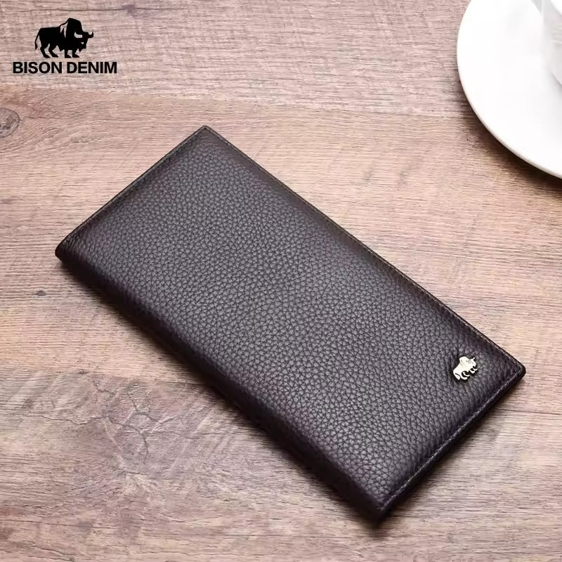 Portefeuille Long de Luxe en Cuir pour Homme