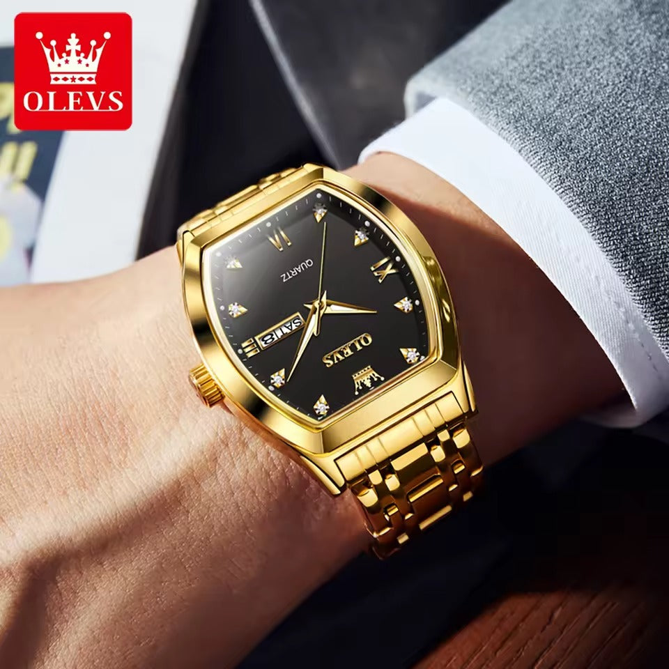 Montre Style Tonneau pour hommes