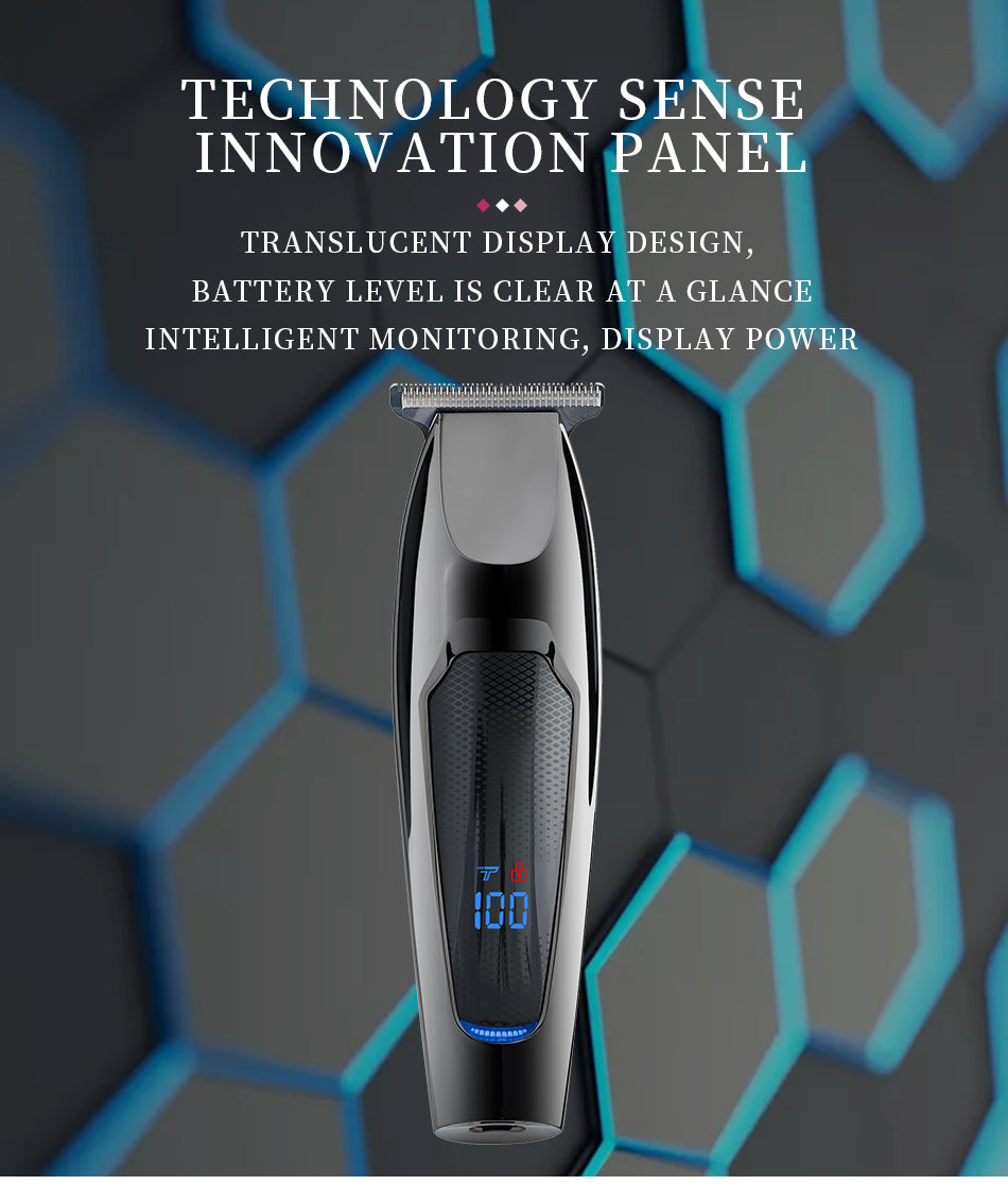 Tondeuse à cheveux Affichage LED Rechargeable