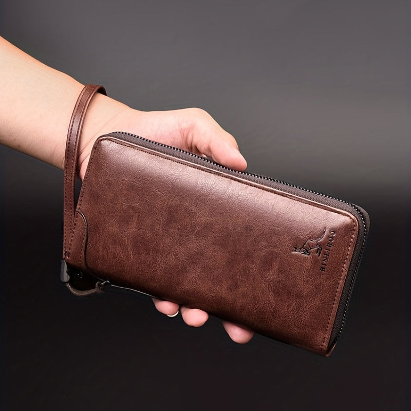 Portefeuille Long à fermeture éclair pour hommes