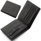 Portefeuille pliable en cuir PU pour homme