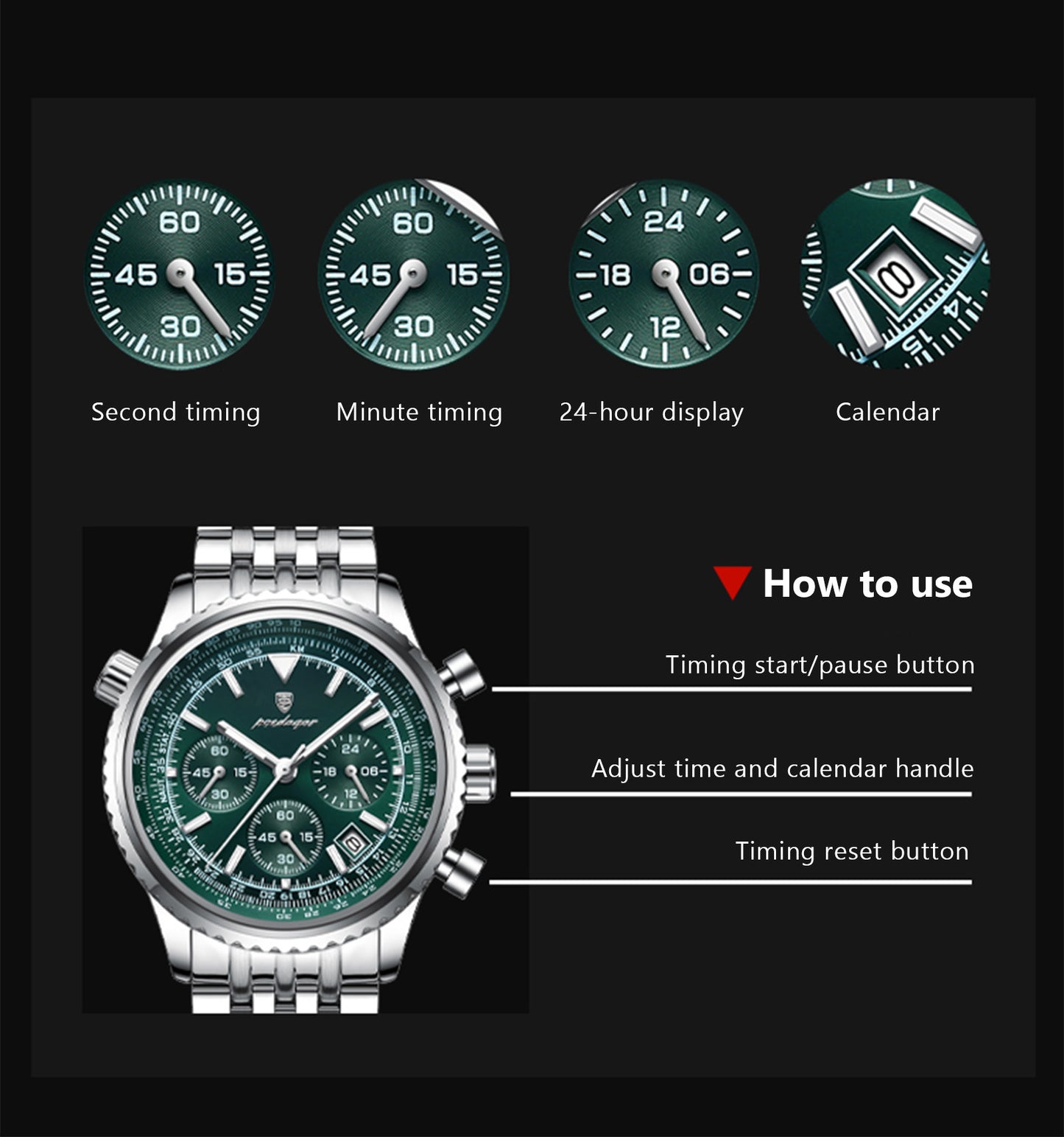Montre Chronographe de Luxe pour Homme