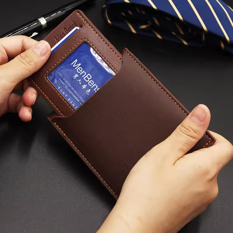 Nouveau portefeuille court multifonction pour hommes